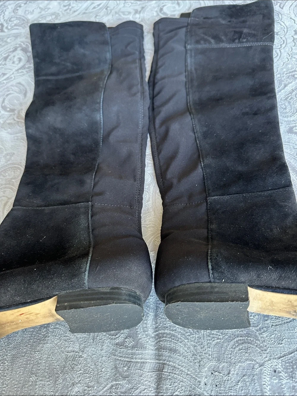 Banana Republic Black Over-the-Knee Suede Boots